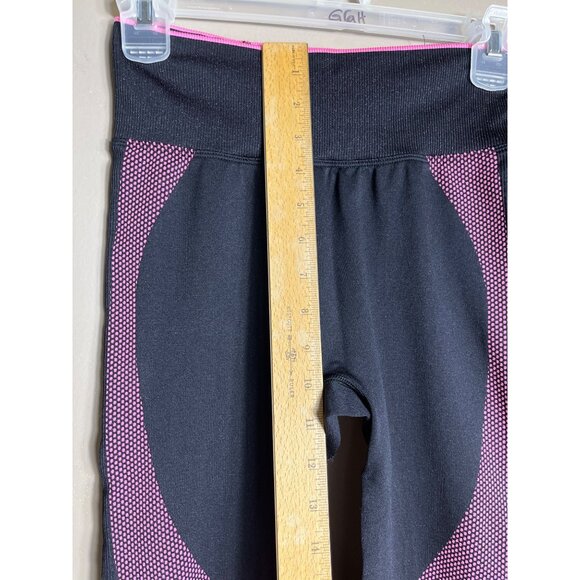 Victoria's Secret Pink Active Leggings Black Compression Activewear Womens M - Picture 6 of 9